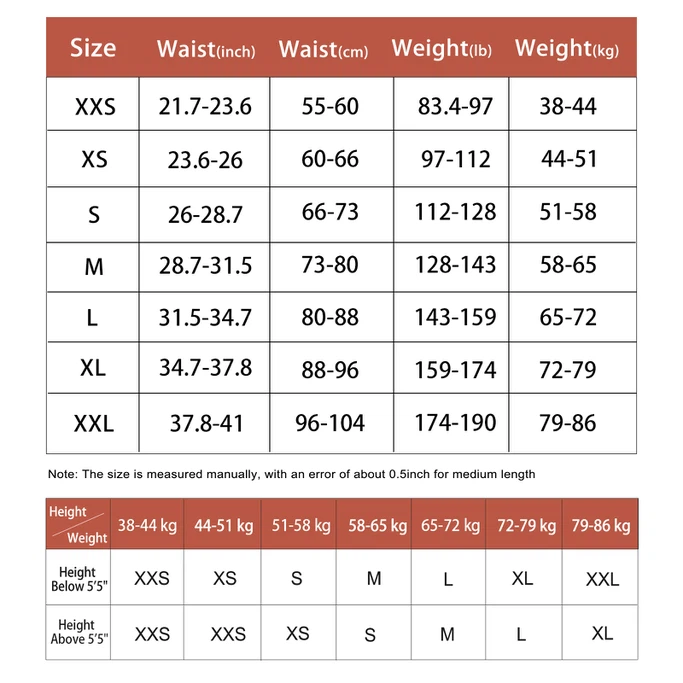 waist trainer size chart waist trainer size chart